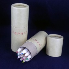自然木色顏色鉛筆套裝 圓柱盒 - Esprit
